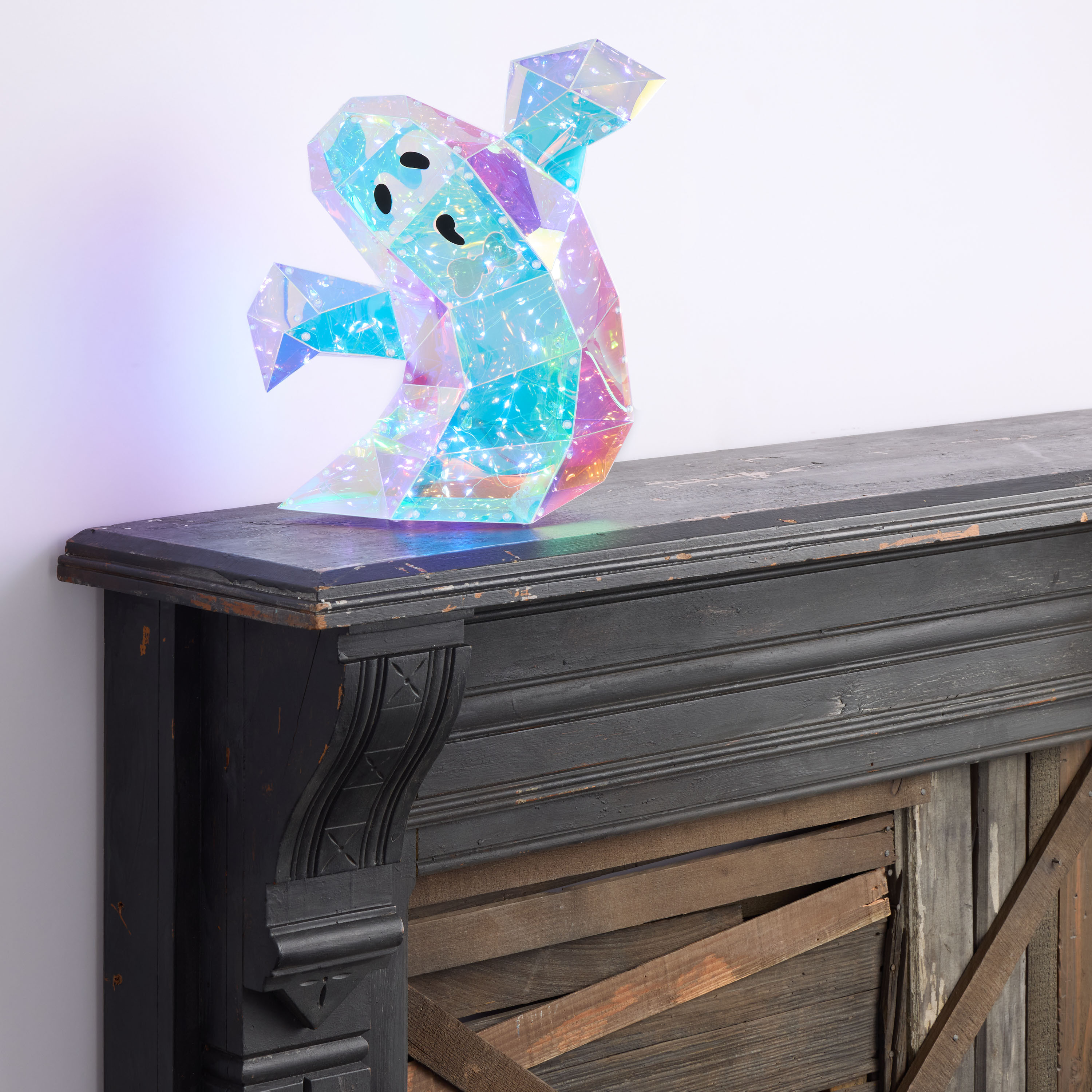 Iridescent Prismatic Ghost LED Light Up Decor | World Market