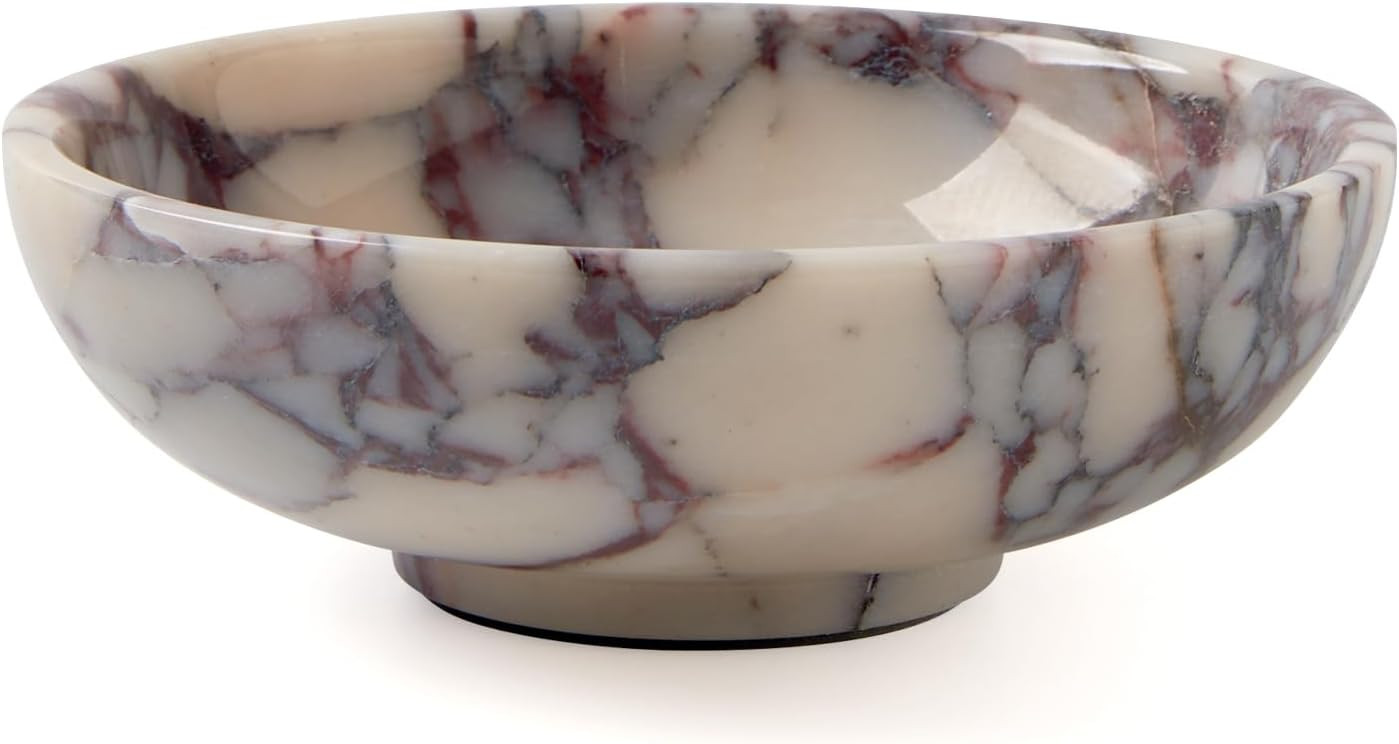 Luxury Natural Marble Fruit Bowl, Serving Dish Centerpiece Tray Home Decor | Amazon (US)