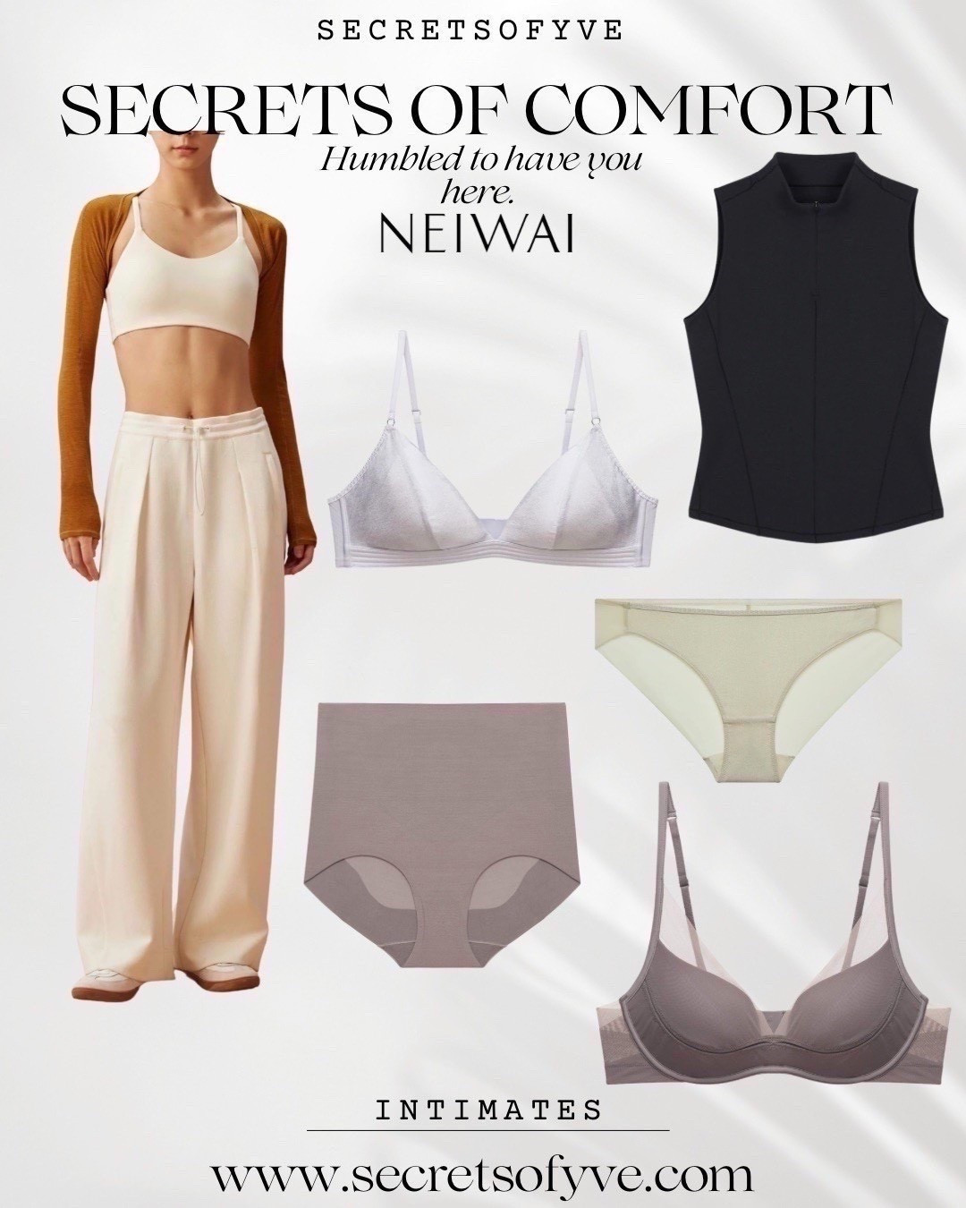 Secretsofyve:  Barely there intimates, loungewear and athleisure! @neiwailife
Gift 🎁 ideas.
#Secretsofyve #ltkgiftguide
Always humbled & thankful to have you here.. 
CEO: PATESI Global & PATESIfoundation.org
 @secretsofyve : where beautiful meets practical, comfy meets style, affordable meets glam with a splash of splurge every now and then. I do LOVE a good sale and combining codes! #ltkstyletip #ltksalealert #ltkfamily #ltku #ltkfindsunder100 #ltkfindsunder50 #ltkactive #ltkholiday #ltksummeredit #ltkfitness #ltkfestival #ltkover40 #ltkplussize #ltkmidsize #ltktravel #ltkparties #ltkbump #ltktall #ltkmomlife #ltkootd secretsofyve 

#LTKWorkwear #LTKWedding #LTKSeasonal