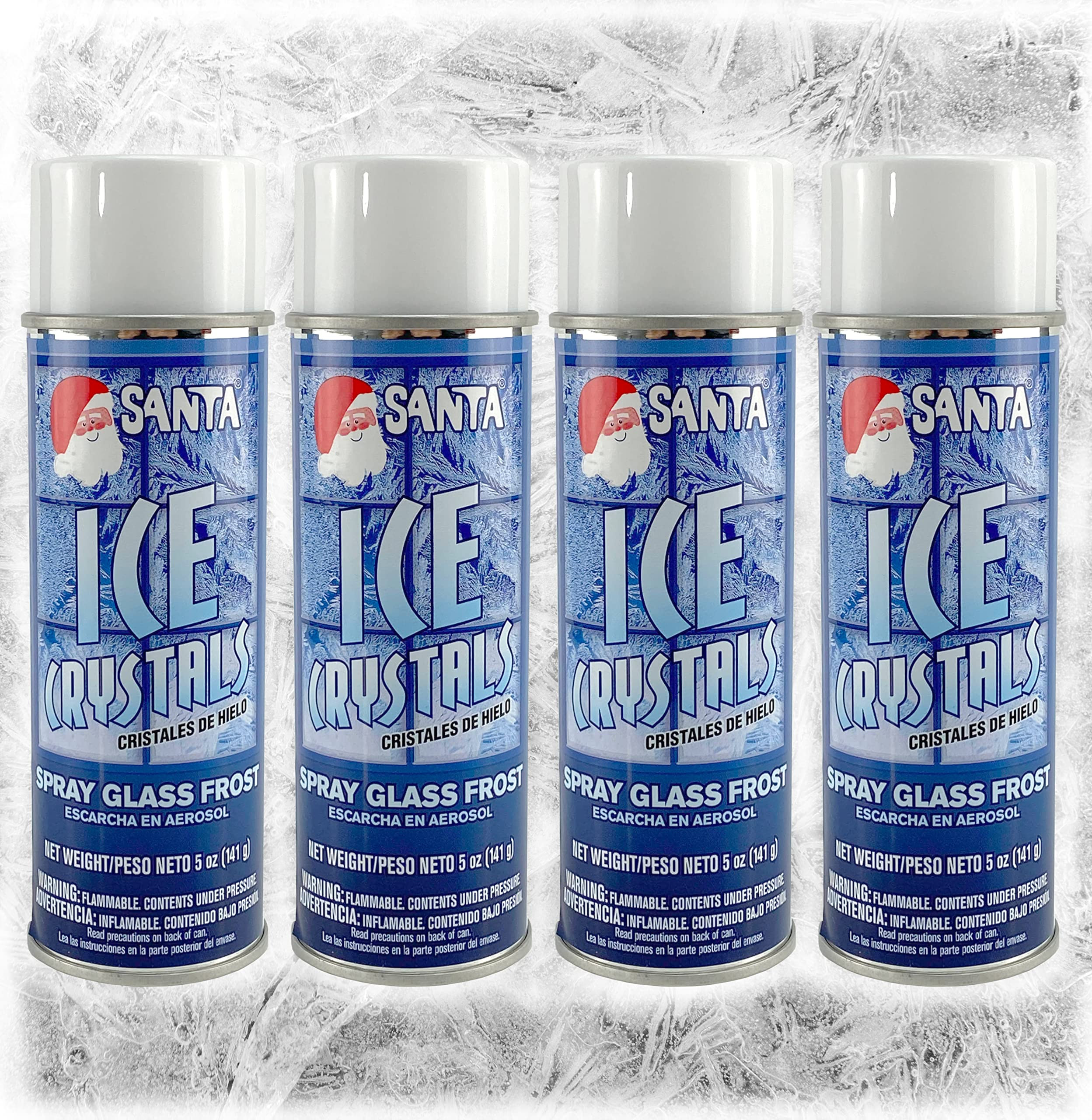 Iconikal Spray-On Glass & Window Décor, Ice Crystals, Frosted Glass Spray Paint, 5-Ounce Cans, 4... | Amazon (US)