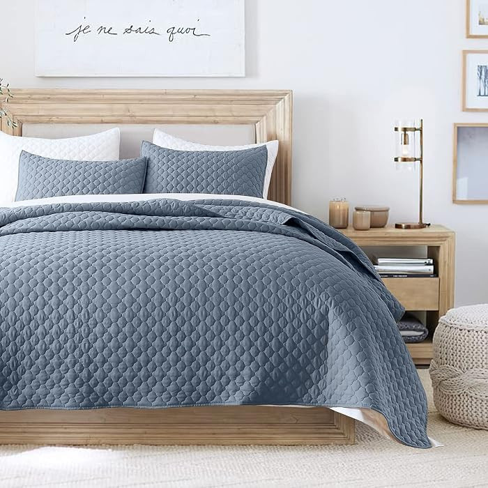 HORIMOTE HOME Quilt Queen Size Dusty Blue, Lightweight Quilts for Summer Ultra-Soft Microfiber Mo... | Amazon (US)