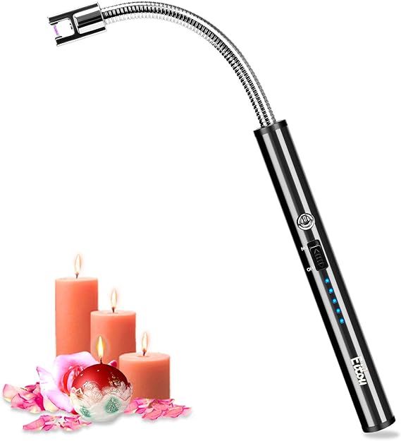 Candle Lighter,Eitou USB Electronic Arc Lighter with LED Rechargeable Electric Lighter Long Flexi... | Amazon (US)