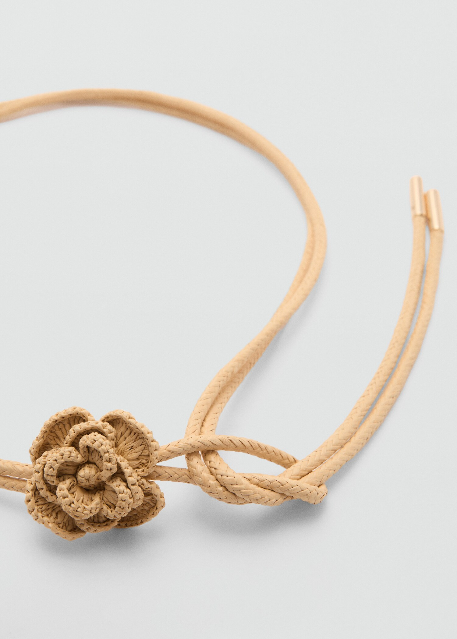 Braided floral belt | MANGO (US)