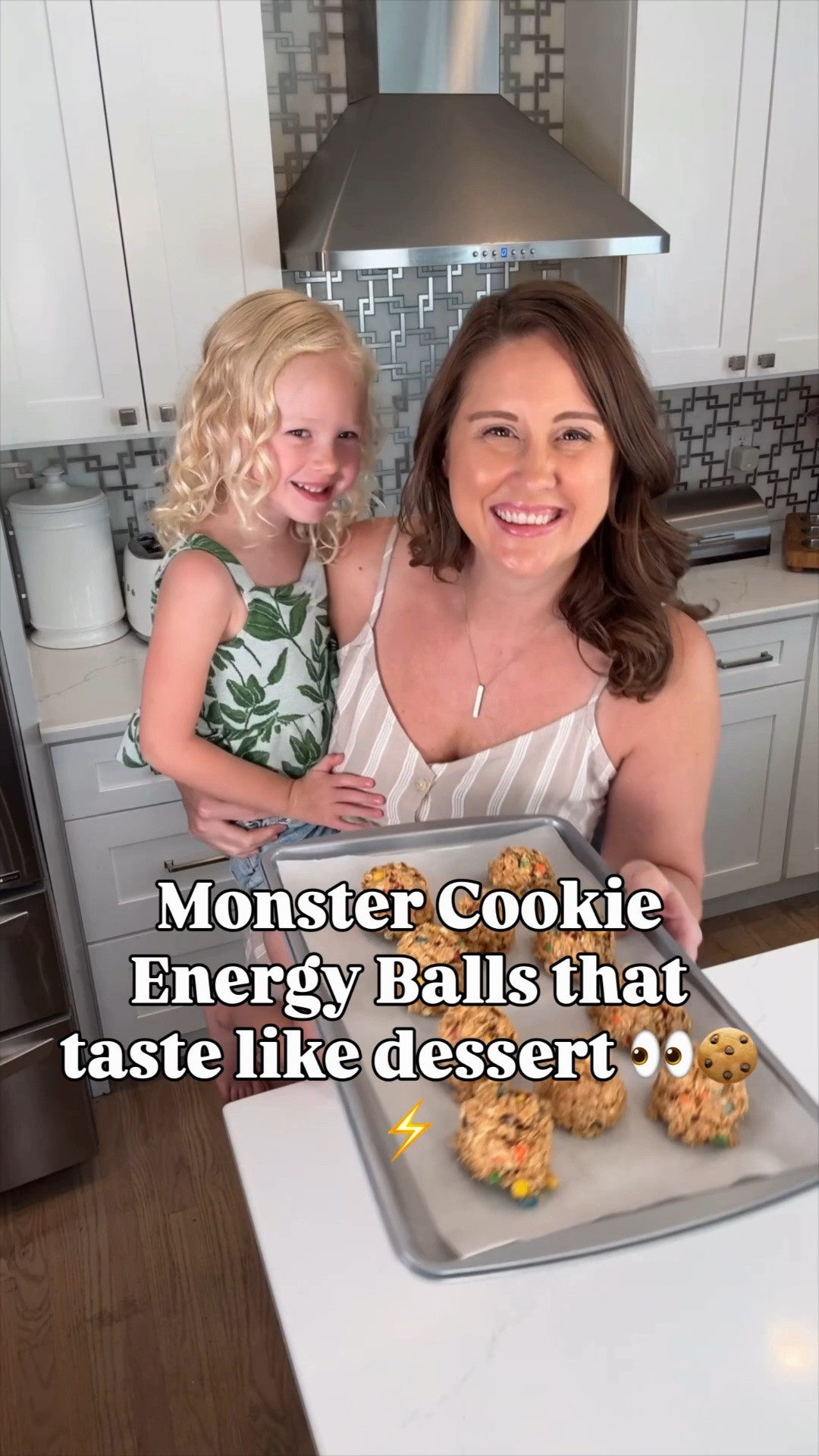 🥜🍪 These Monster Cookie Energy Balls are one of our FAVORITE easy snacks!! Packed with peanut butter, oats, honey, and mini M&Ms for the perfect sweet + salty bite 😍⚡️ No baking required and perfect for busy summer days!

✨ Recipe:
• 2 1/4 c old-fashioned oats
• 1 c smooth peanut butter
• 1/2 c honey
• 1/2 c mini M&Ms
• 1 tsp vanilla

Mix everything together until combined, scoop into balls, place on a parchment-lined tray, and chill for 30 minutes 🙌 Store in the fridge for the easiest grab-and-go snack!

#LTKFoodies #LTKFamily #EasyRecipes #SnackIdeas #ProteinSnacks #SummerSnacks #HealthyTreats #NoBakeRecipes