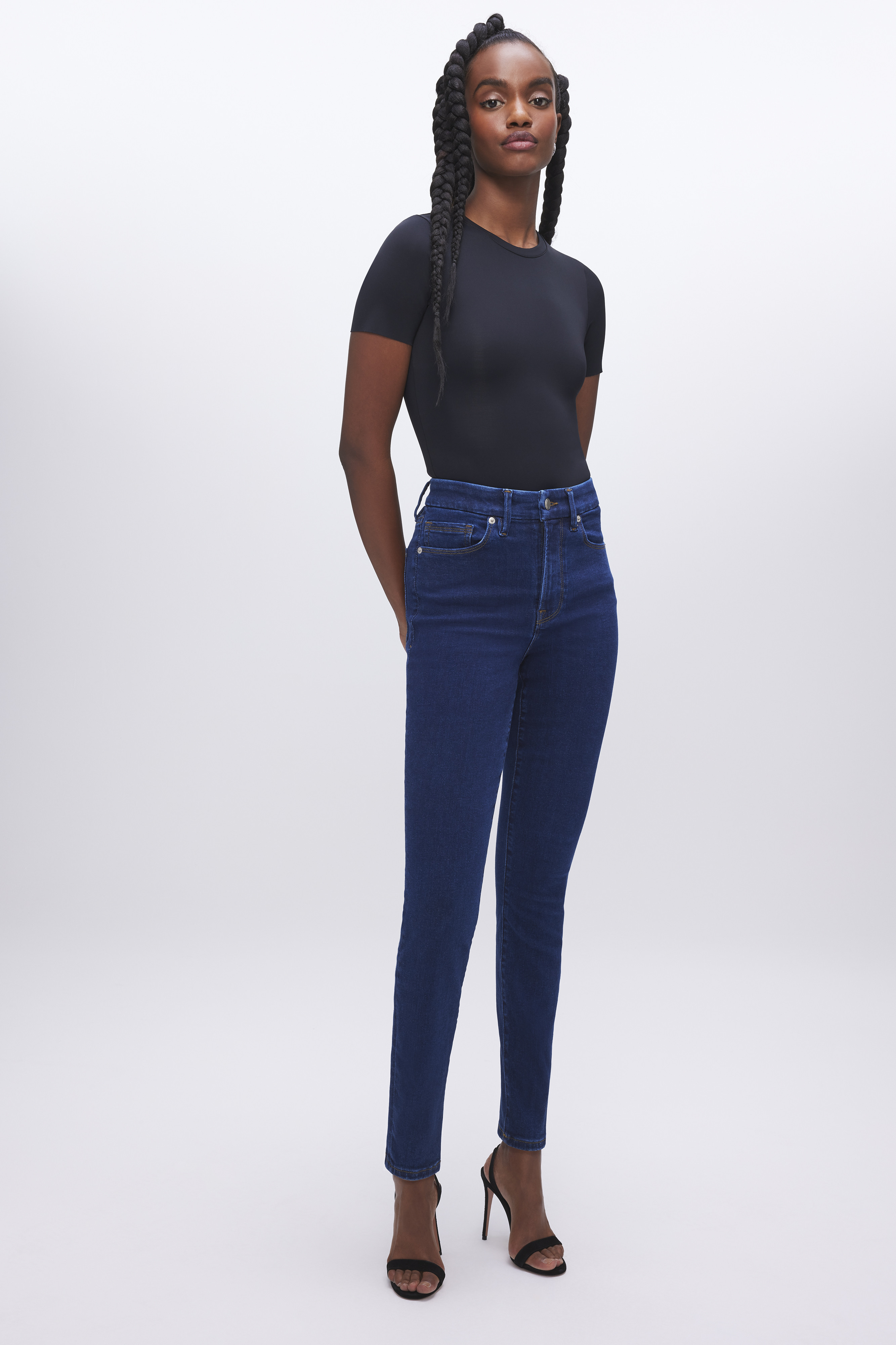ALWAYS FITS GOOD WAIST SKINNY JEANS | Good American