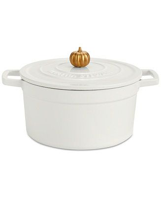 Martha Stewart Collection Harvest 4-Qt. Enameled Cast Iron Dutch Oven, Created for Macy's & Revie... | Macys (US)