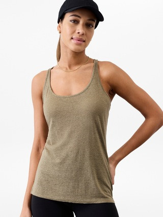 Getaway Linen Blend Tank | Athleta