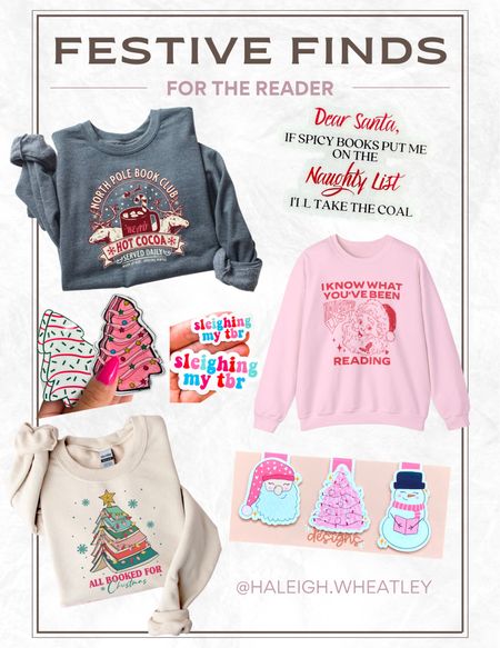 Festive Finds for the Reader 🎄 

#christmas #books #kindle #stickers #sweatshirt #holiday #bookworm

#LTKHoliday #LTKHolidaySale #LTKGiftGuide