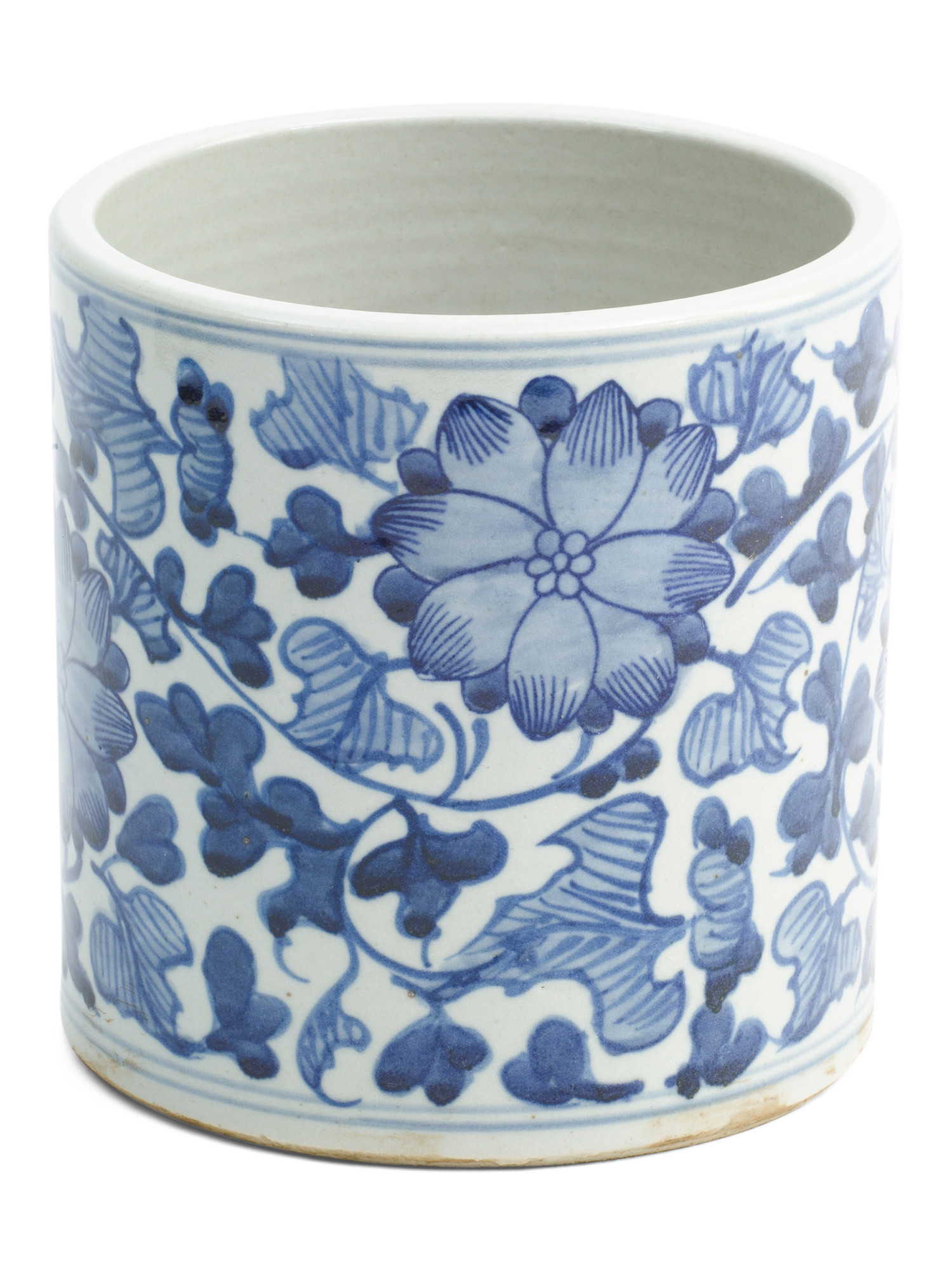 7x7 Dynasty Orchid Peony Vine Cachepot | Marshalls