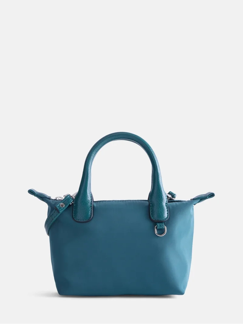 No Boundaries Women's Mini Tote Crossbody Bag, Emerald | Walmart (US)
