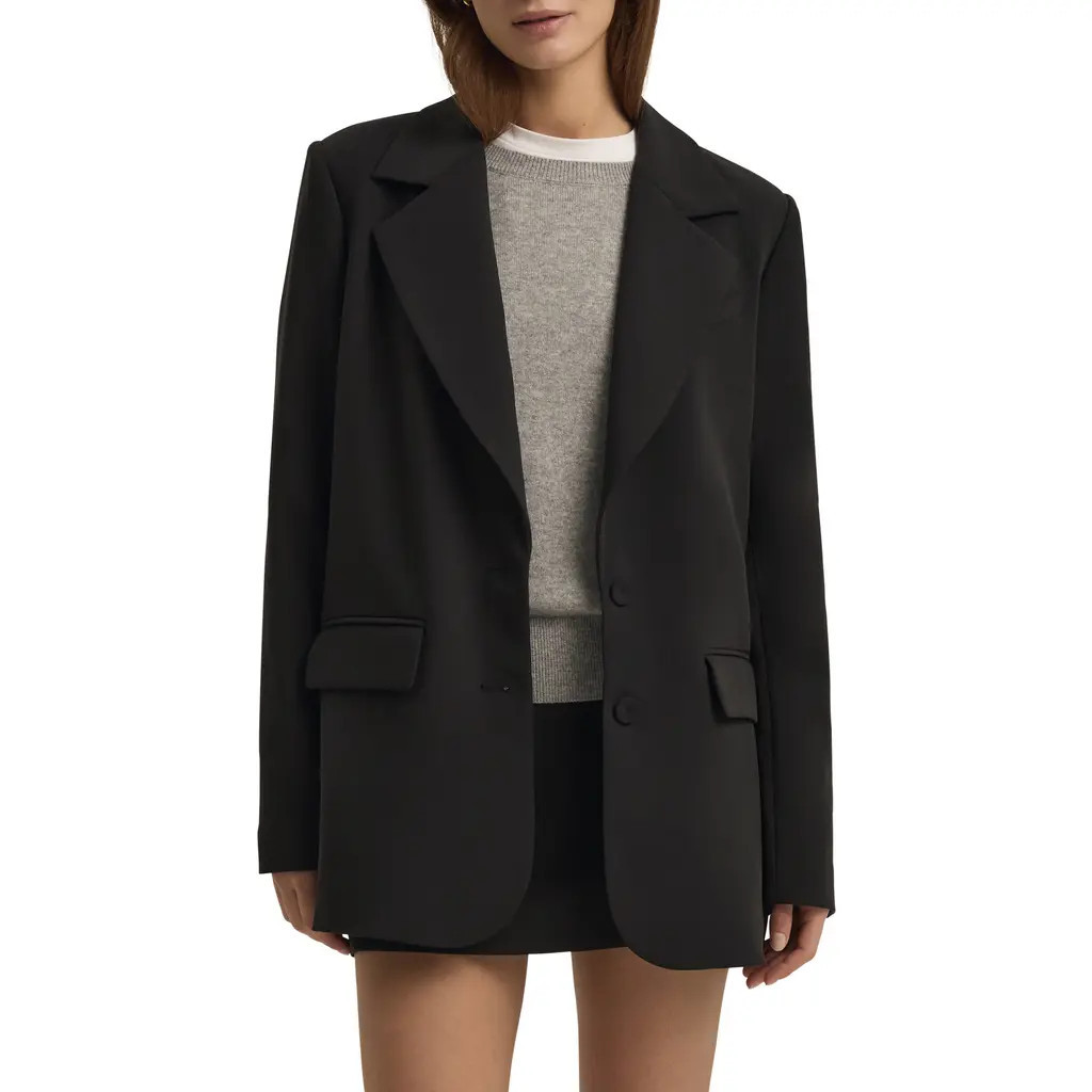 Favorite Daughter The Favorite Oversize Blazer in Black at Nordstrom, Size X-Large | Nordstrom