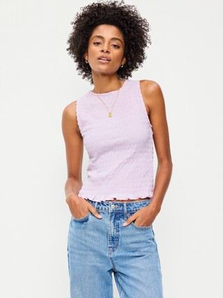 Sleeveless Smocked Tank Top | Old Navy (US)