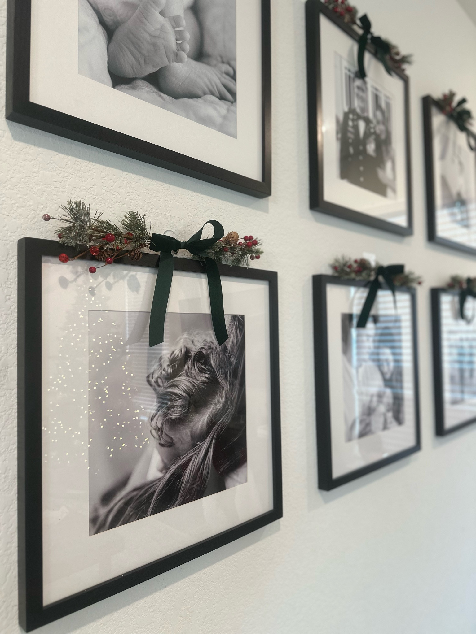 Simple Christmas decor DIY for frames. I used zip ties and glow to attach stems then added ribbon ☺️

#LTKSeasonal #LTKHome #LTKHoliday