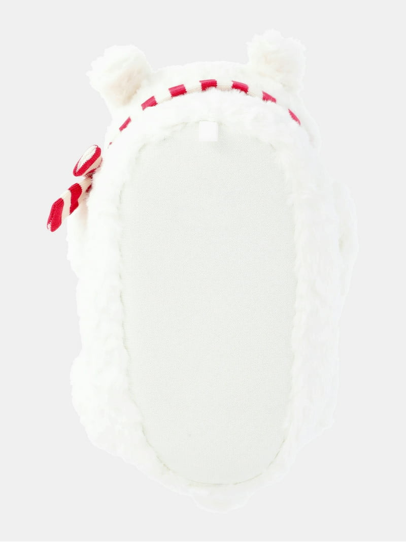 Holiday Time Boys and Girls Plush Polar Bear Slippers - Walmart.com | Walmart (US)