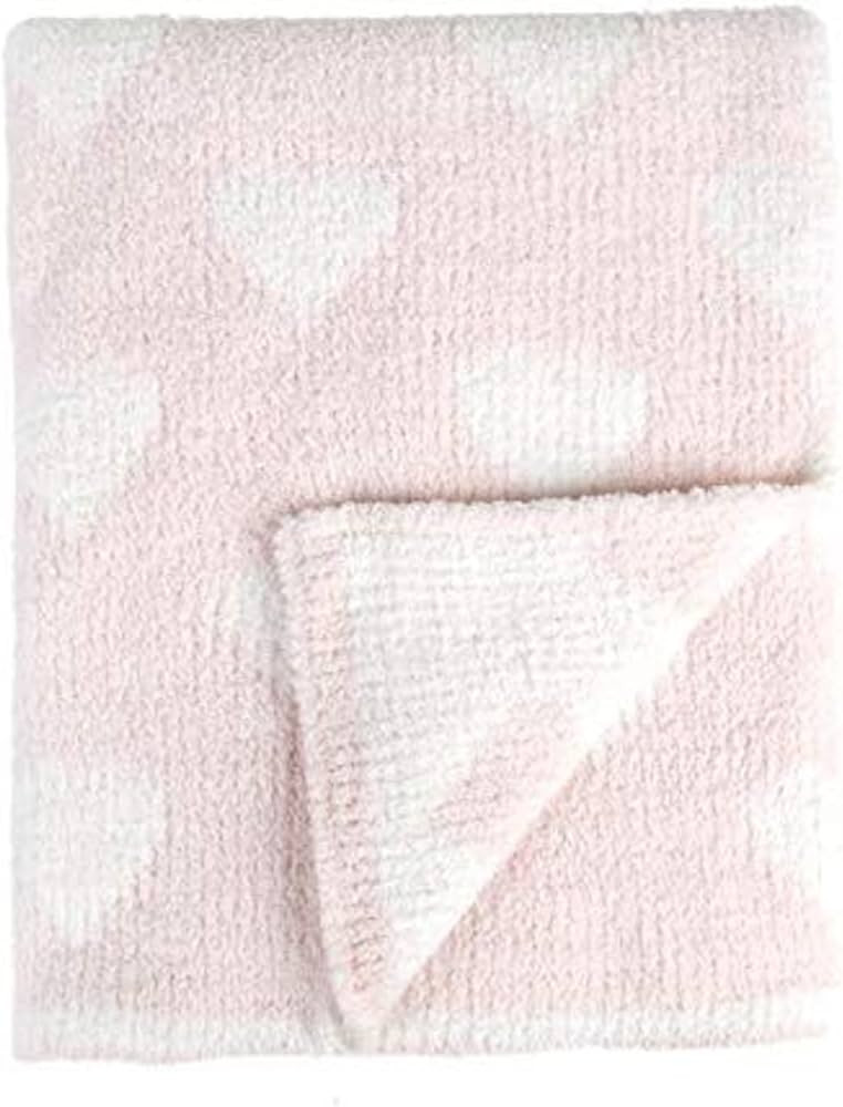 Tadpoles Ultra Soft Reversible Chenille Baby Blanket - Hearts Pink | 30" x 40" | Made of 100% Mic... | Amazon (US)