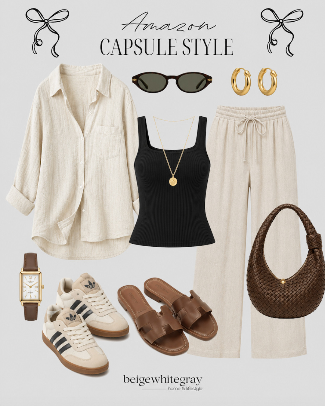 Stylish and comfy capsule wardrobe essentials. Perfect for any occasion! #CapsuleWardrobe #AmazonFinds