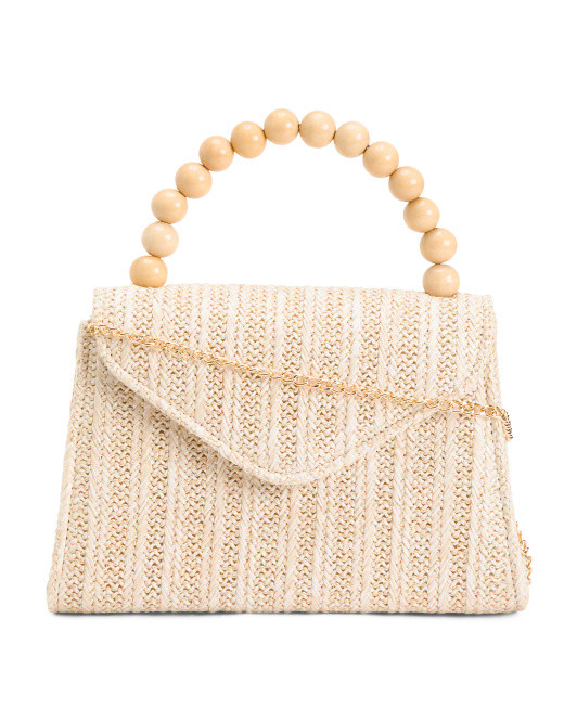 Striped Beaded Top Handle | TJ Maxx