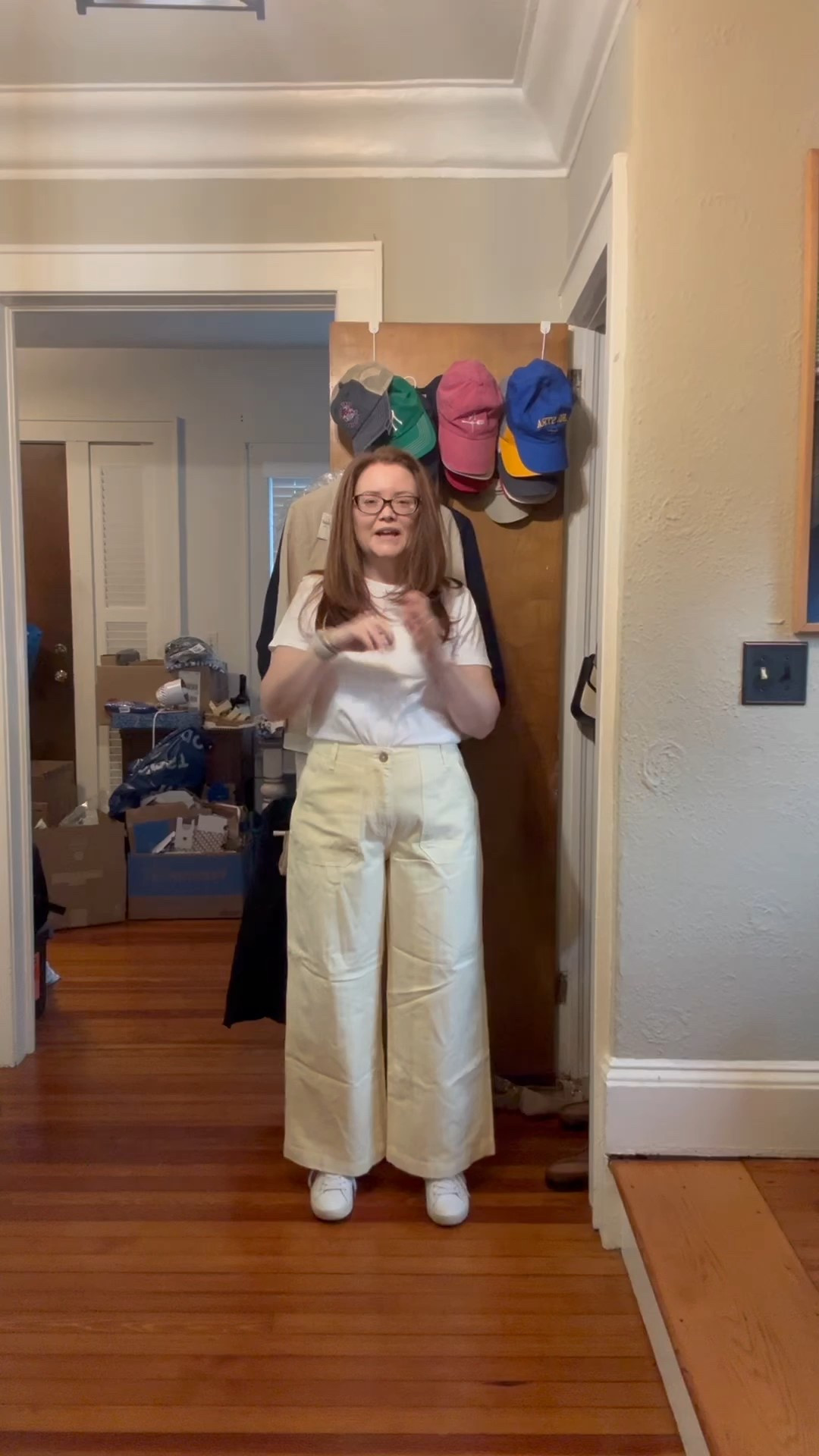 Cute cheerful yellow petite wide leg jeans great for casual Easter 🐣 or Soring or Summer.  Size 12 P shown in video but I returned for a size 10P which fits better. 

#LTKFindsUnder50 #LTKPetite #LTKSeasonal