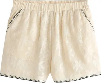 Palm Jacquard Open Knit Shorts | Nordstrom