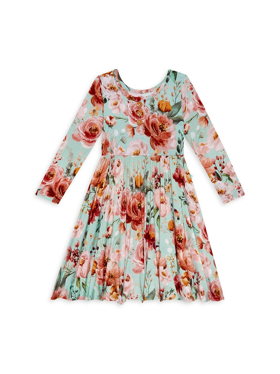 Little Girl's Cheyenne Henley Twirl Dress | Saks Fifth Avenue