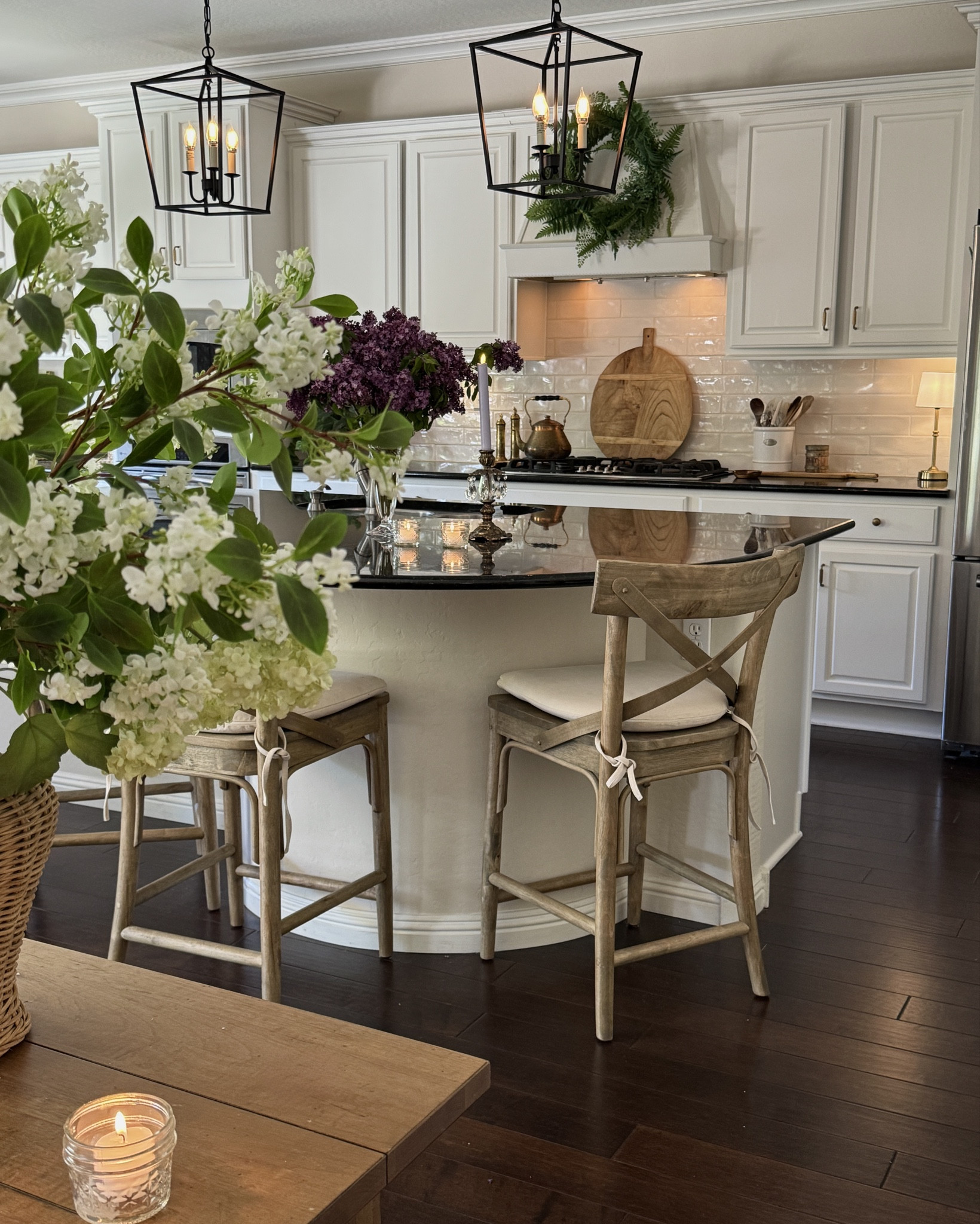 Kitchen Pendants 

We’ve had these classic lantern pendants from Wayfair for about 5 years and I love the classic look, which is timeless. 

Kitchen pendants, kitchen lighting, pendants, classic pendants, traditional home lighting, lantern lighting, lantern pendants 

#LTKHome