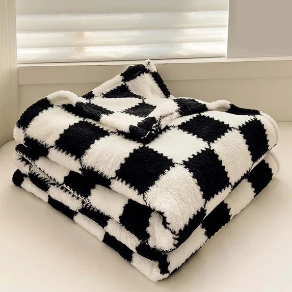 Tgbvmt Plain Color Flannel Blanket Winter Warm Soft Plush Velvet Throw Blanket Picnic Sofa Chair ... | Walmart (US)