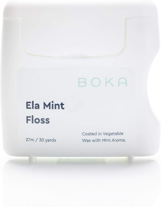 Boka Ela Mint Woven Dental Floss, Made from Natural Vegetable Wax, Teflon-Free and Petroleum-Free... | Amazon (US)