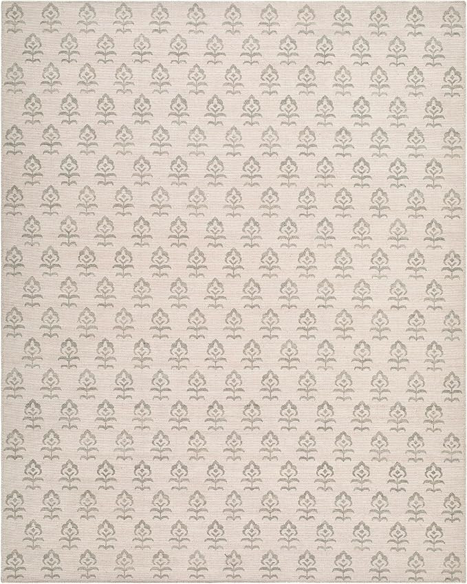 Livabliss x Jenni Yolo Home Flora Modern Area Rug, 5'3" x 7', Beige/Sage | Amazon (US)