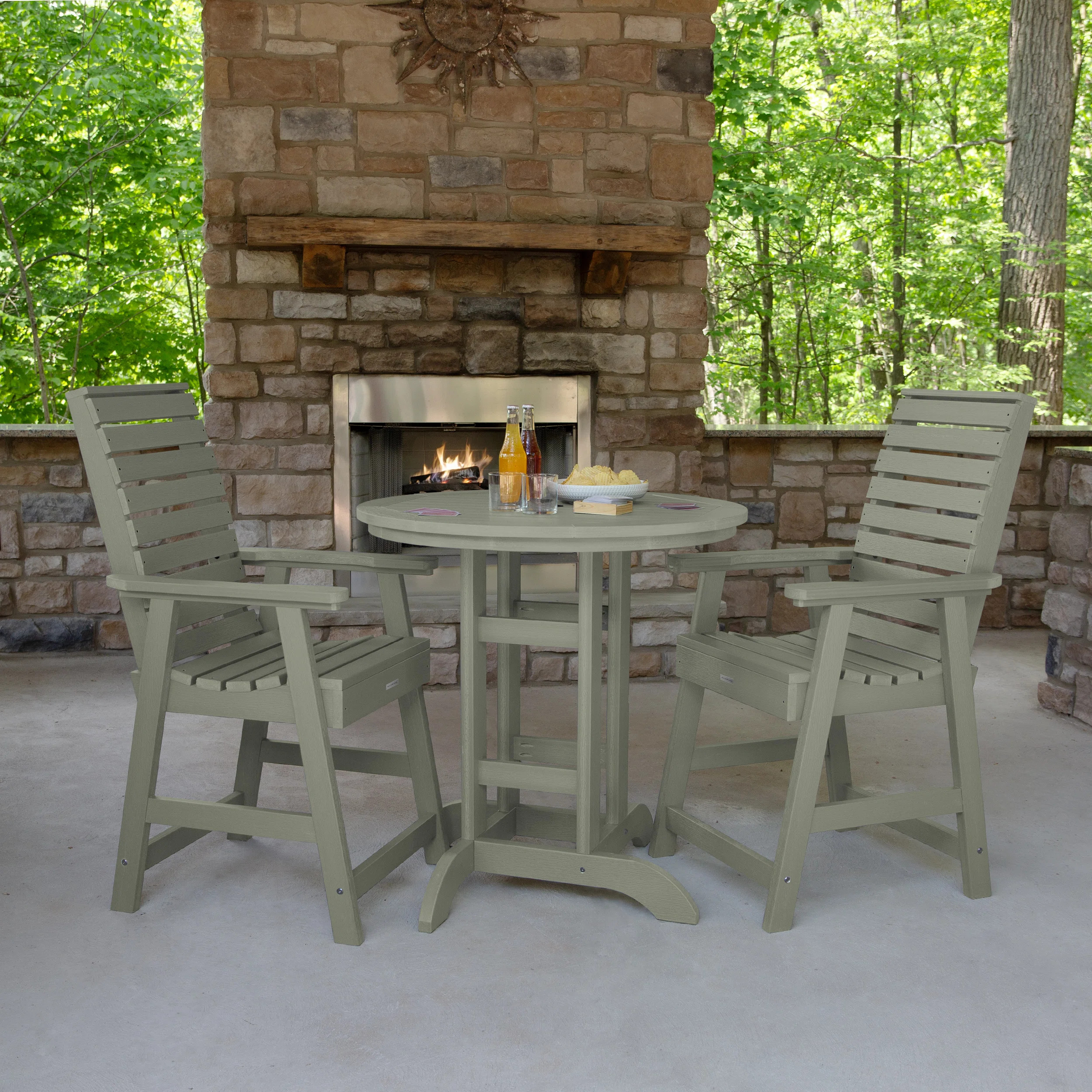 Machado 2-Person 36" Round, Counter-Height Dining Set | Wayfair North America