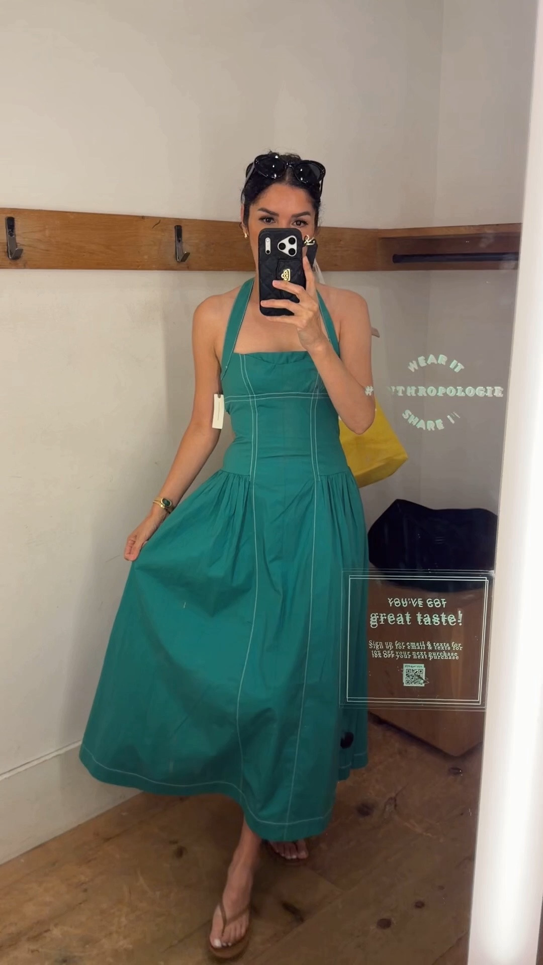 What a beautiful dress! It has smocked panels at the back for added stretch and a defined waist that creates such a flattering silhouette.


Anthropologie dress 👗 
@Anthropologie 
.
➡️ Wearing size XXS
.

➡️ My Body dimensions 
Bra: 32C (81 cm)
Waist:26" (66 cm)
Hips: 38" (96.5 cm)
Height: 5'7" (170 cm)
.

#whattowear #outfits #ltkstyletip 
Summer dress, green dress, resort vacation dress, anthropologie dress, cocktail dress

#LTKU #LTKOver40
