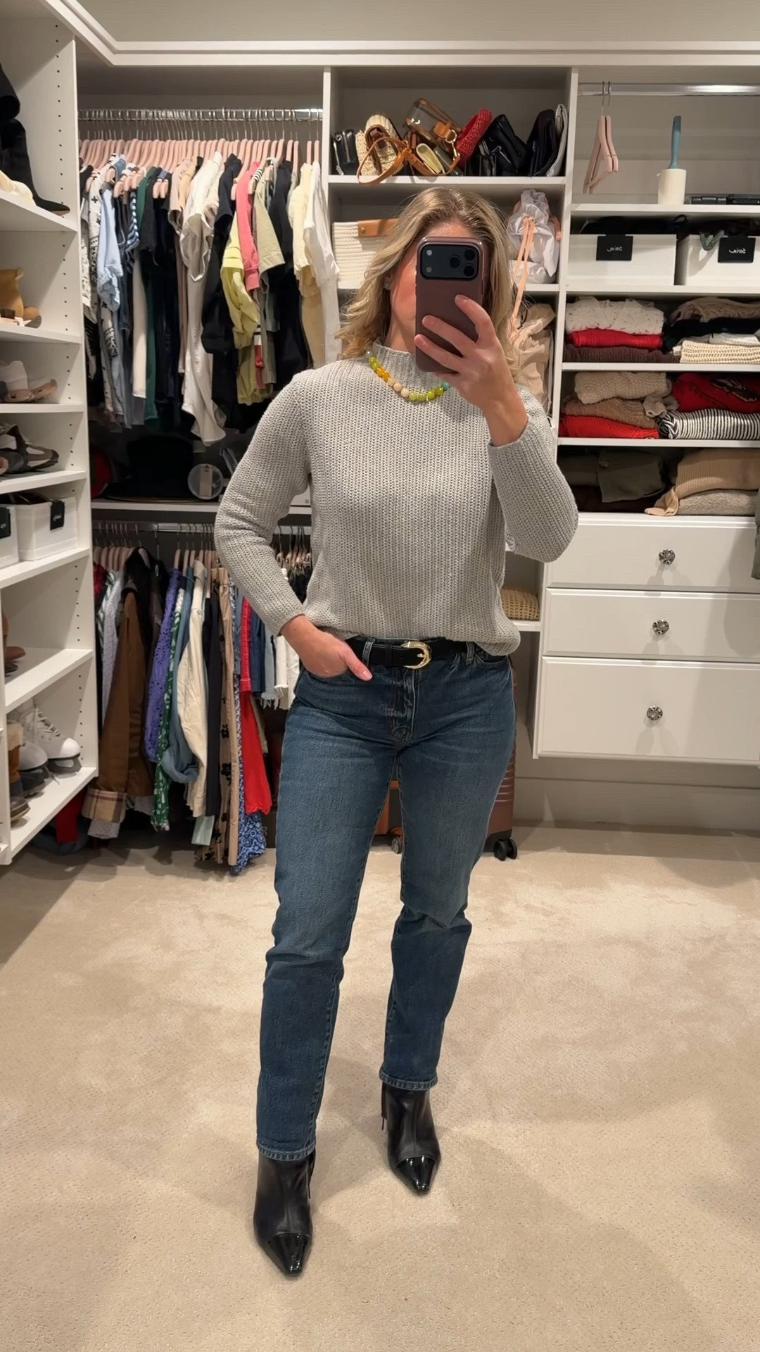 Winter denim + a cozy knit is my current go-to. 🤍
This is one of those throw-on looks that still feels polished. A soft mockneck, structured winter denim, sleek ankle booties, and just enough color from my beaded necklace to brighten a gray day.

If you’re craving an easy outfit formula that works for errands, lunch dates, or casual days out, this combo never fails. Everything I’m wearing is linked and on repeat for a reason. ✨

Save this for later and shop the look if your winter wardrobe needs a refresh.

#LTKPetite #LTKSeasonal #LTKootd