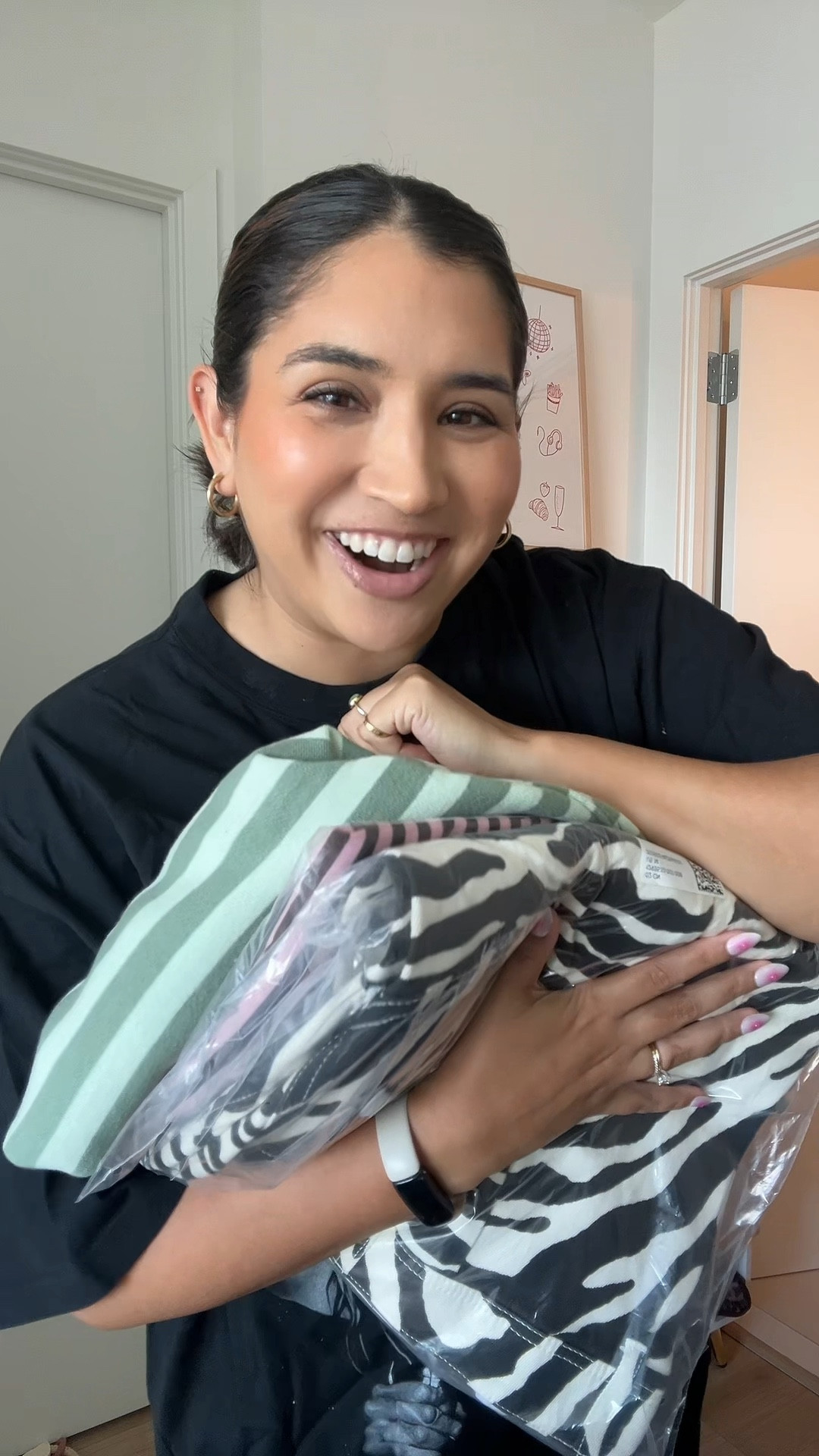 Zebra pants, striped long sleevee

#LTKootd #LTKmomlife