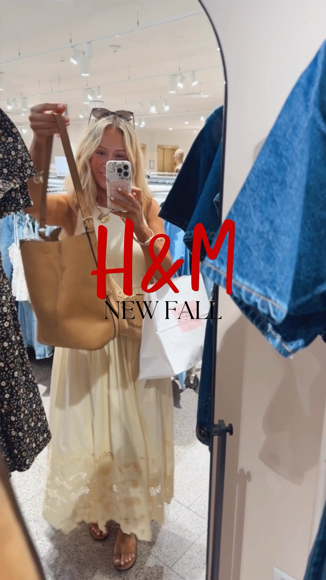 H&M new arrivals so new they’re not online yet!👀👀 Linking the yellow dress I’m wearing and the cardigan! Will link the rest once they’re available online!💗💗