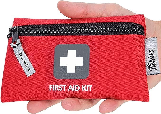 Thrive Mini First Aid Kit Travel Size (66 Piece) - First Aid Bag with Hospital Grade Medical Supp... | Amazon (US)