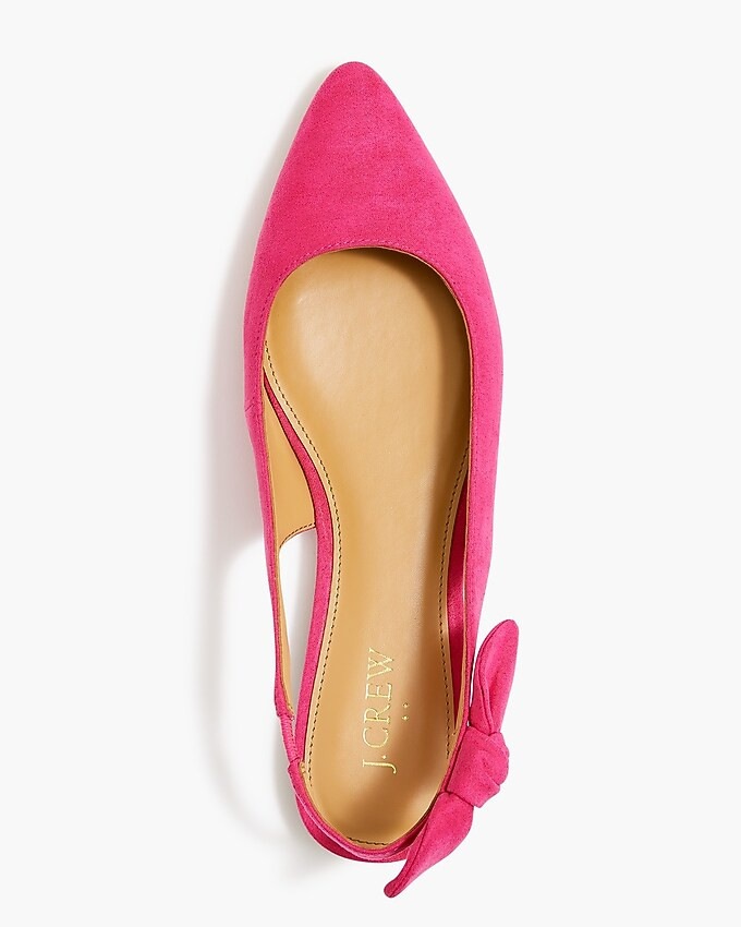 Bow slingback flats | J.Crew Factory