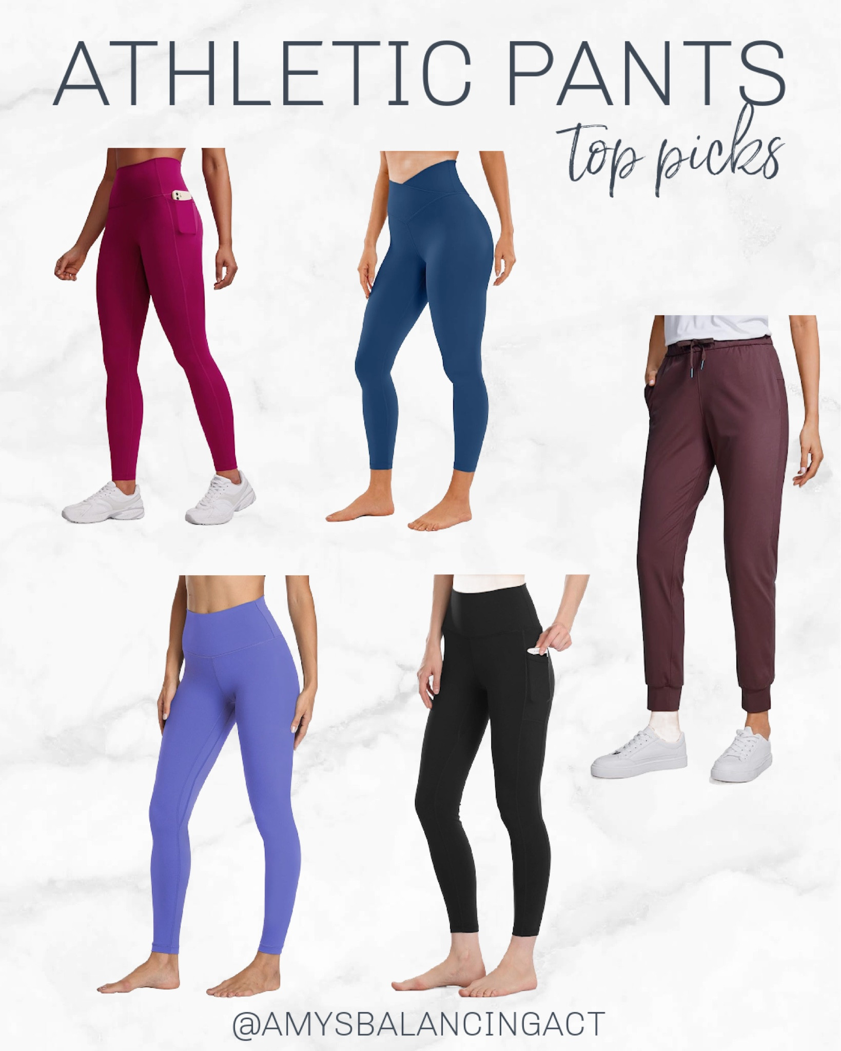 I’m sharing my favorite athletic gear from Amazon in 2023! Next up are my favorite athletic pants. 

Mostly leggings with a pair of joggers thrown in. But these leggings are all 10/10 and cost $35 or less. The joggers are super stretchy with a great fit. I’m in my TTS small in all of these  

#LTKfitness #LTKGiftGuide #LTKfindsunder50