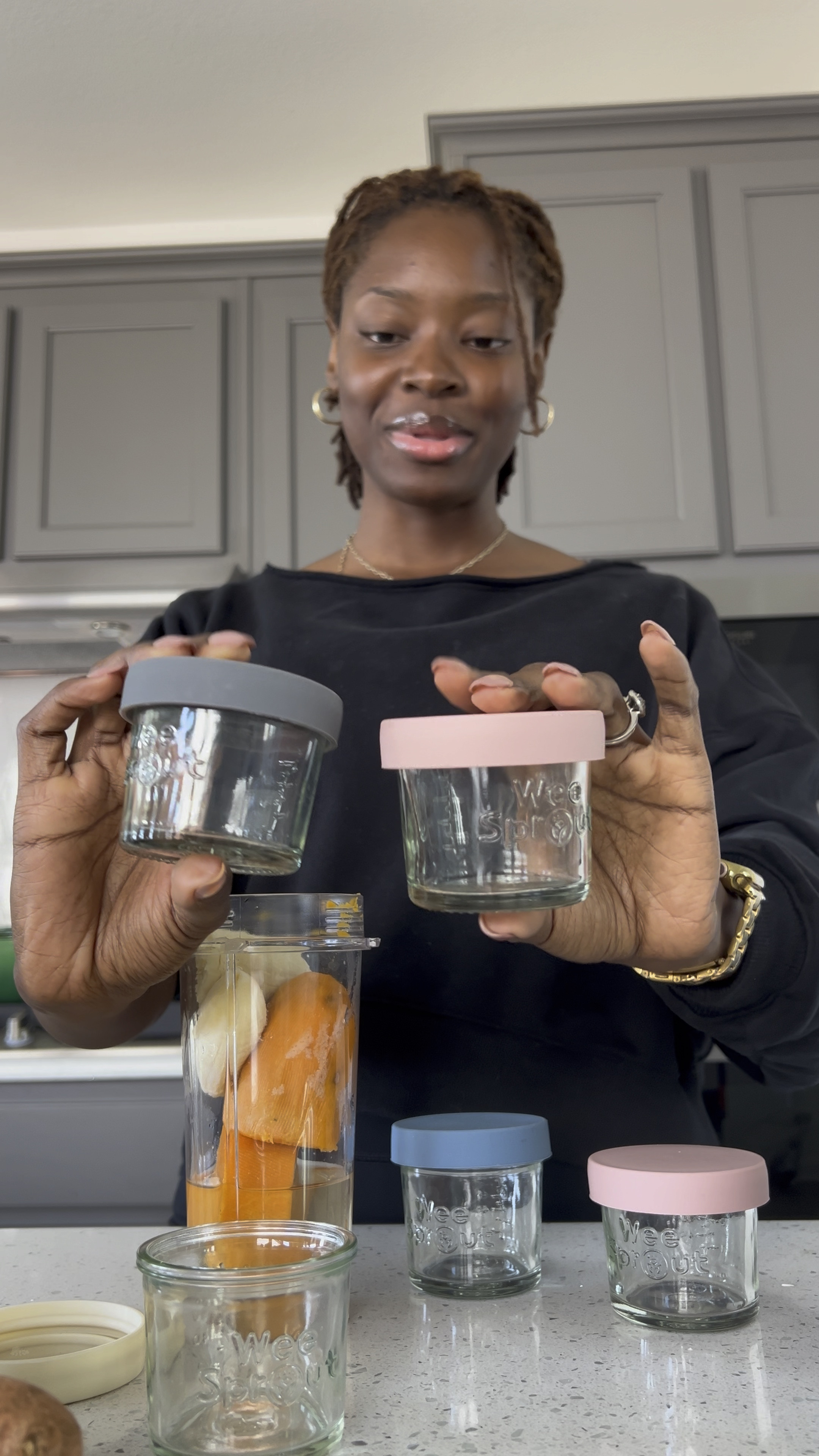 Food puree jars to store food! I love these 

#LTKFamily #LTKBaby #LTKBump