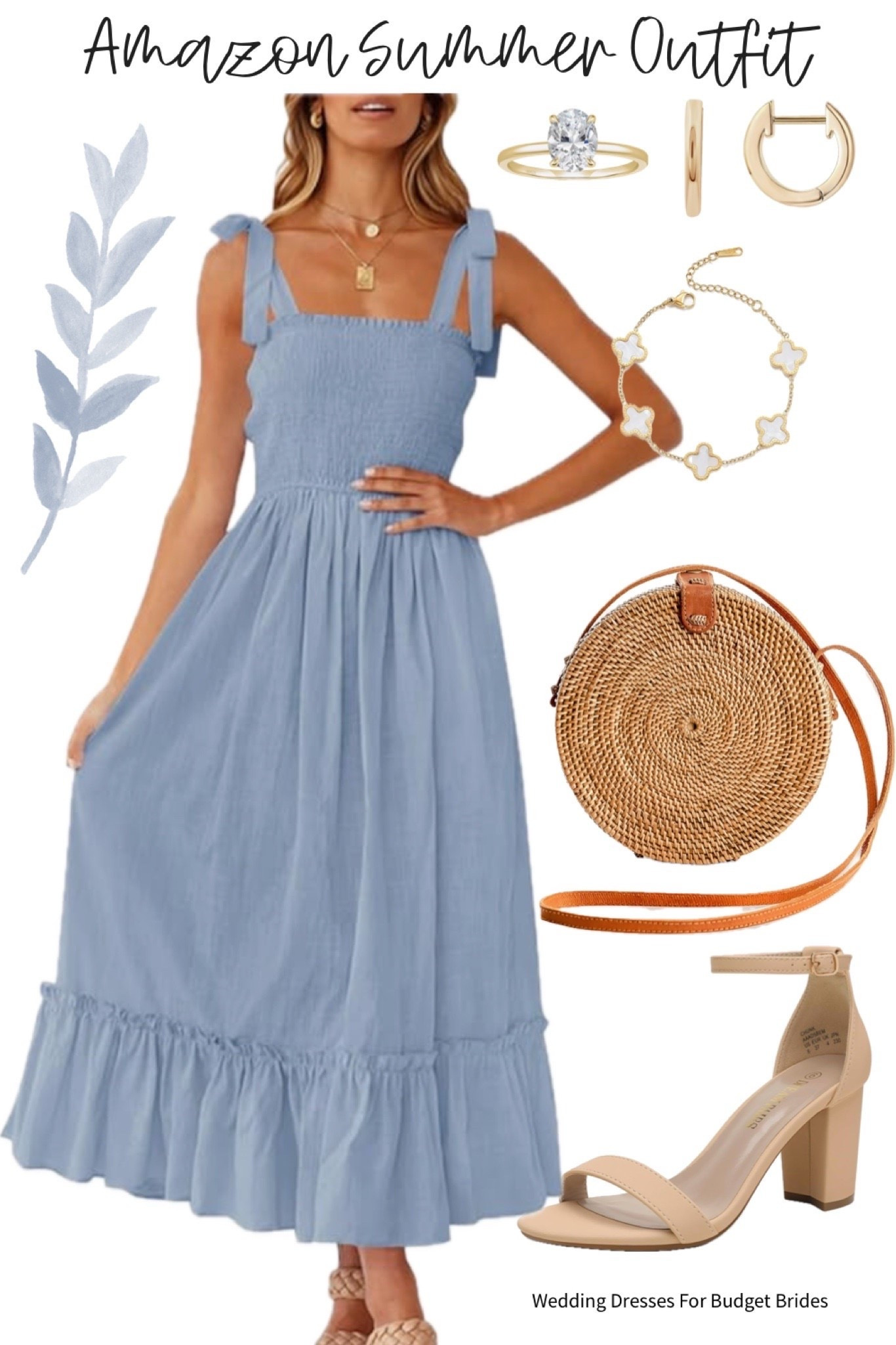 Casual summer outdoor wedding guest outfit idea from Amazon. 

#sundresses #amazondresses #summeroutfit #gardenparty #gardenwedding #travelring #rehearsaldinneroutfit #dressycasualdresses

#LTKWedding #LTKSeasonal