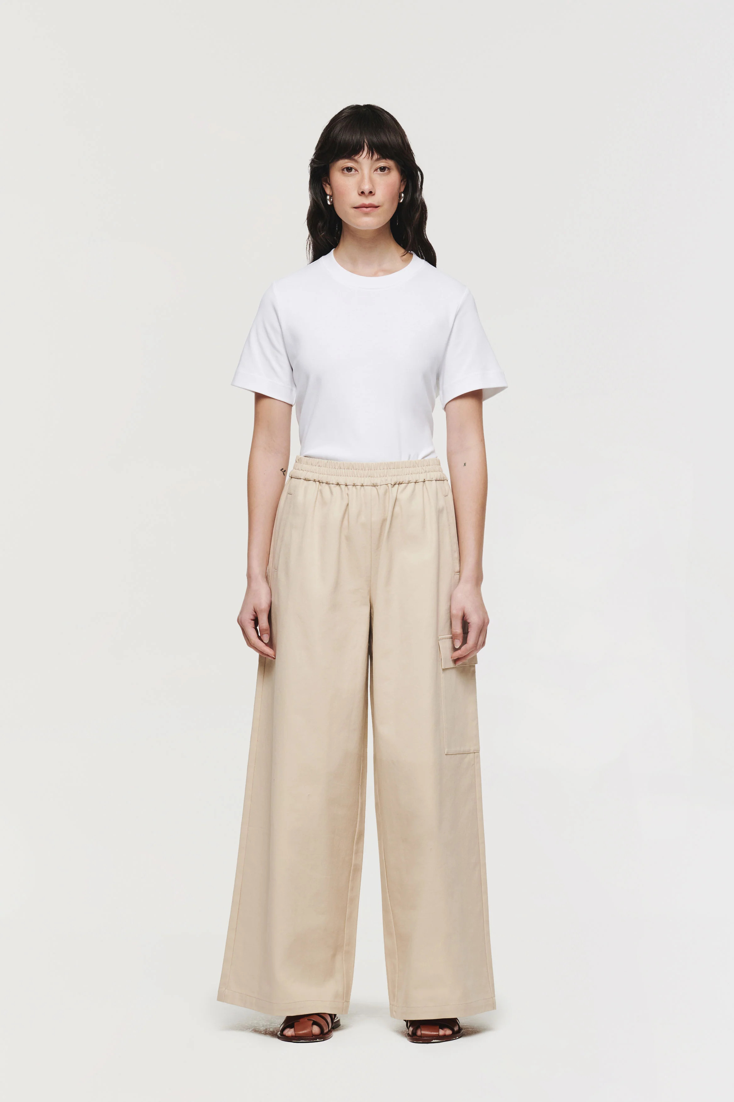 Mildren | Utility Trousers in Stone | ALIGNE | Aligne UK