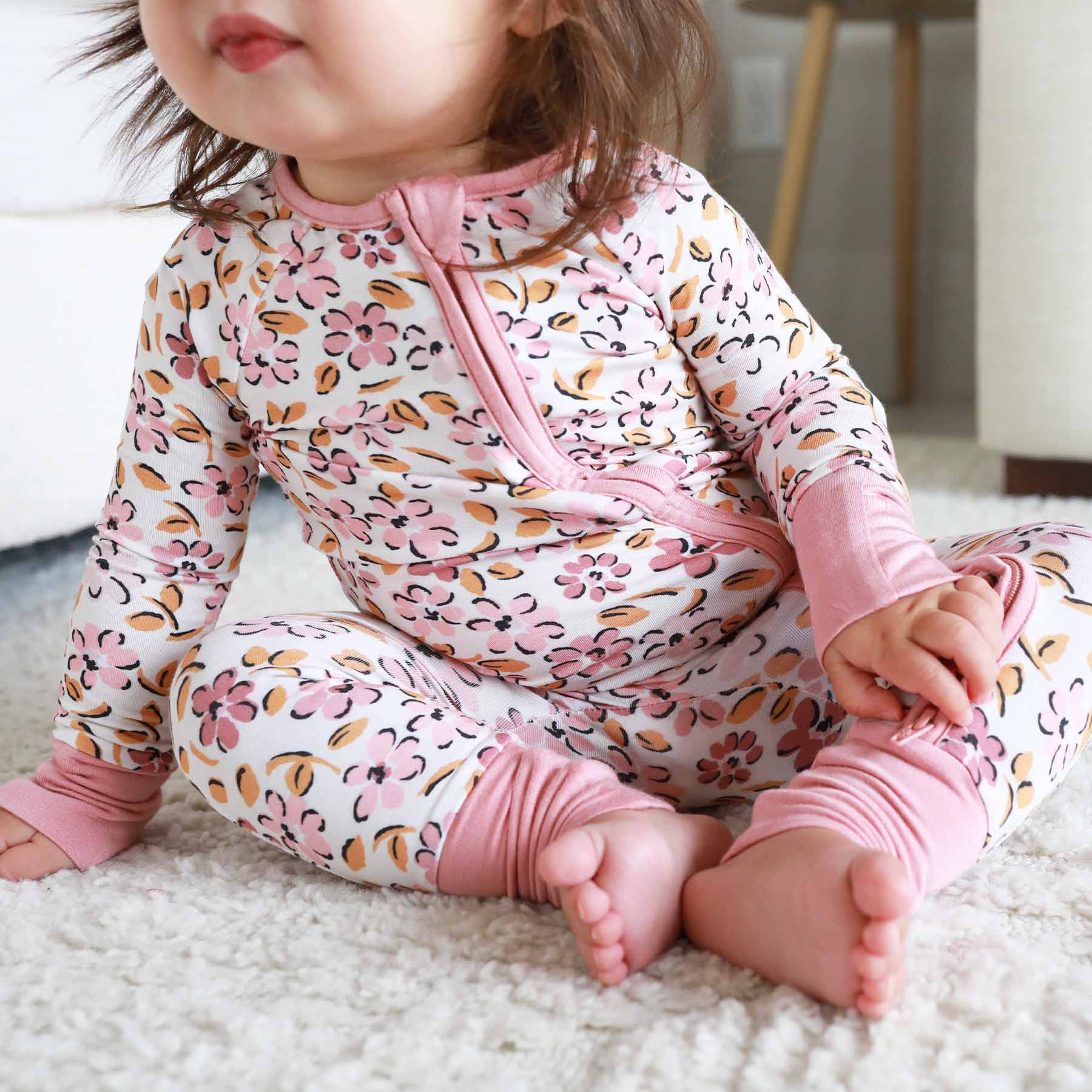 Mauvelous Meadow Convertible Zip Romper | Caden Lane