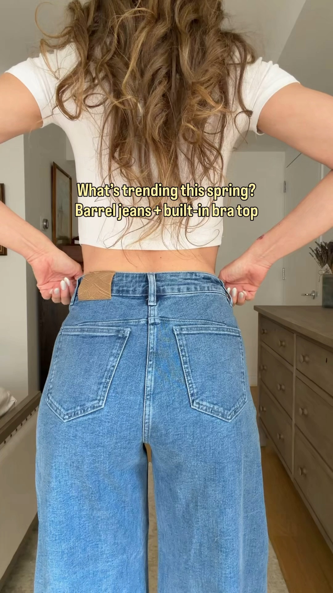 Easy spring outfit formula: barrel jeans  + built in bra top 
Wearing size S for the tops and 28 for jeans 

10% OFF discount code for jeans:CROP10PANTS (Valid from 3.30 to 4.19)

#LTKgrwm #LTKootd #LTKTall