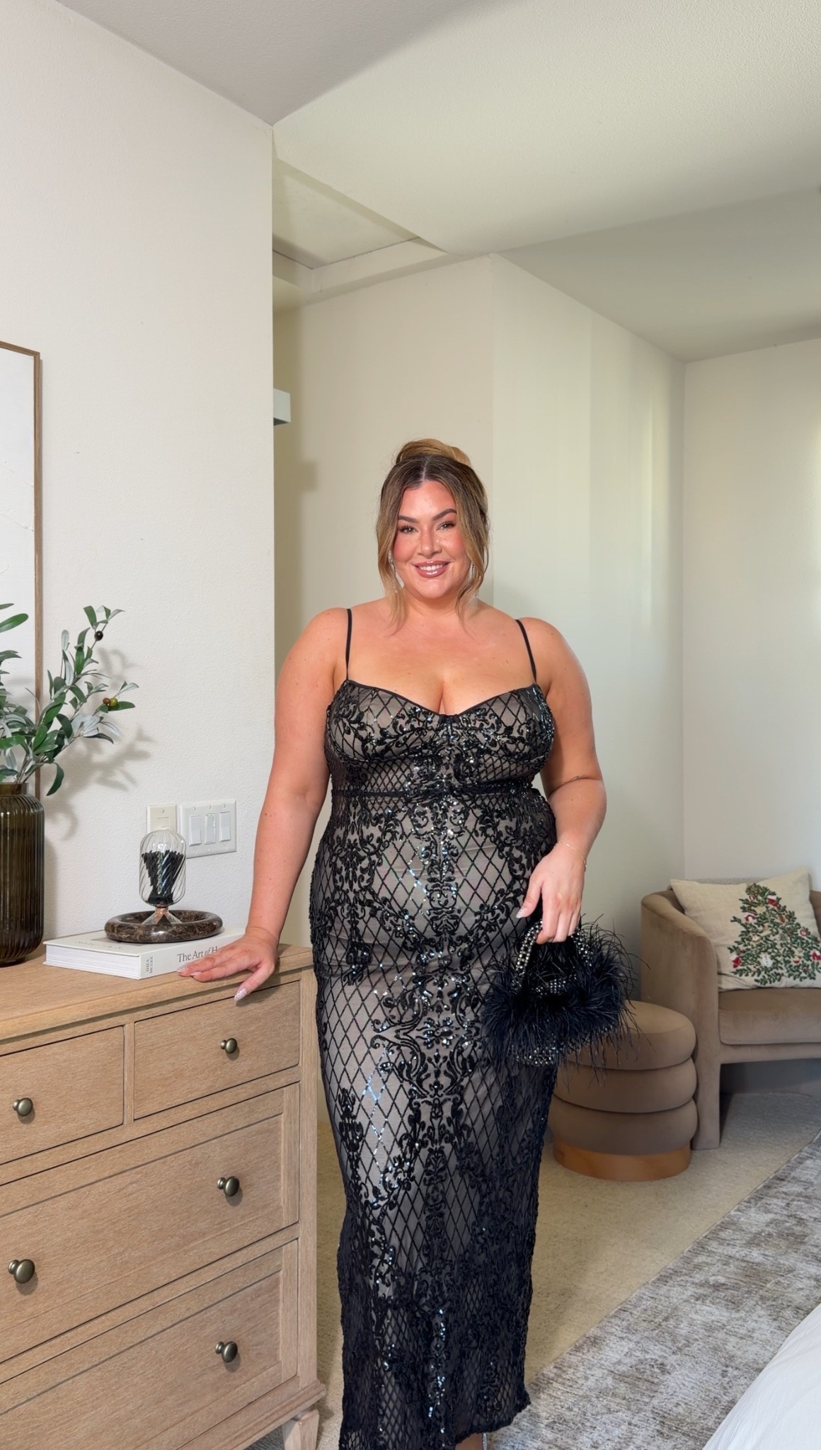 Holiday party or winter wedding guest dress from Lulus ✨ wearing this dress in an xl!

#LTKHoliday #LTKMidsize #LTKWedding