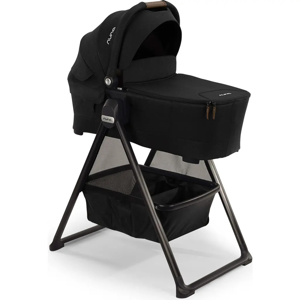 Nuna lytl series™ bassinet + stand in Caviar/cognac at Nordstrom | Nordstrom