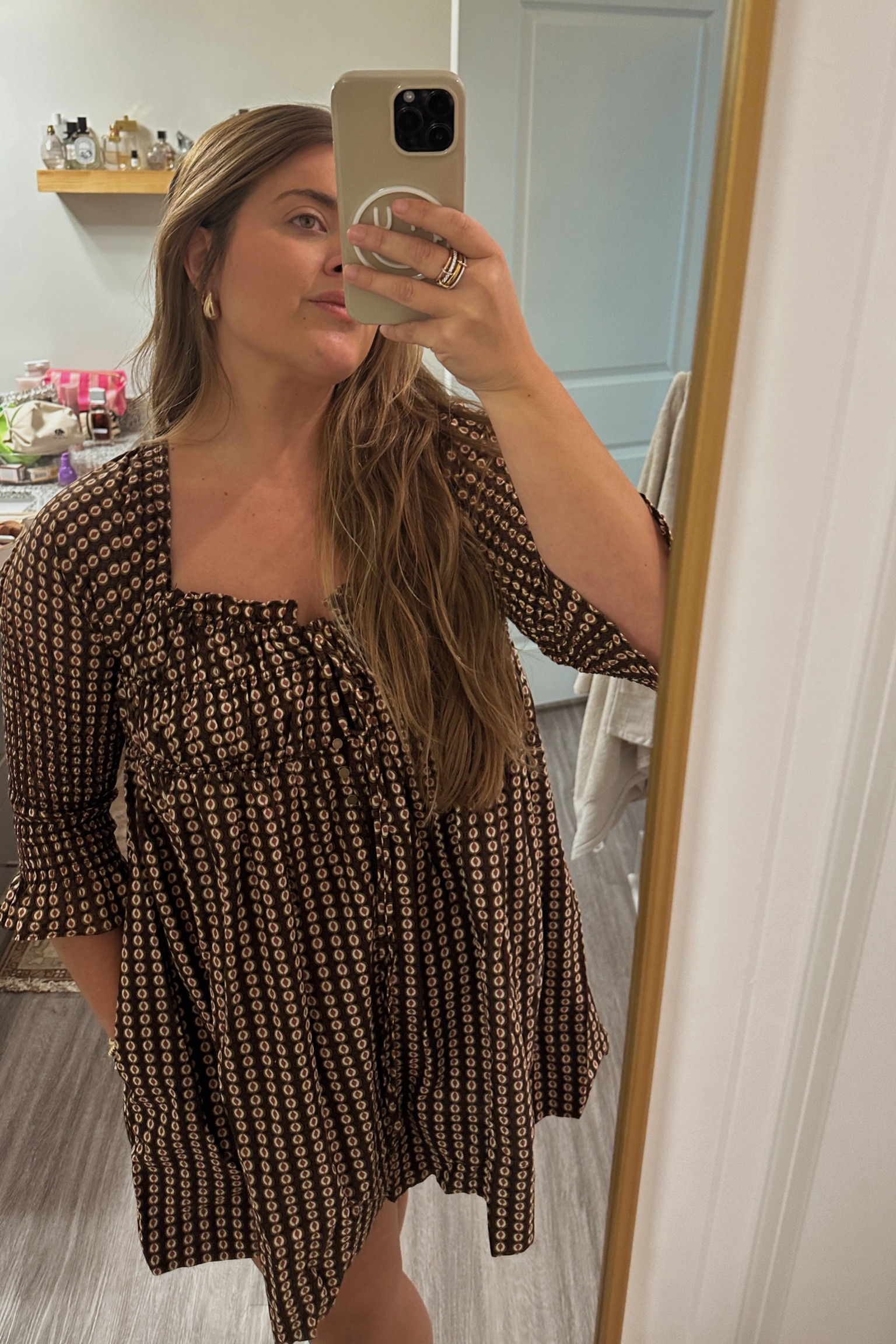a moment for the most fall free people dress 🤎🧡🤎
So cute for thanksgiving with some knee high boots or dress down with sneakers. Wearing size L. TTS  

#LTKMidsize