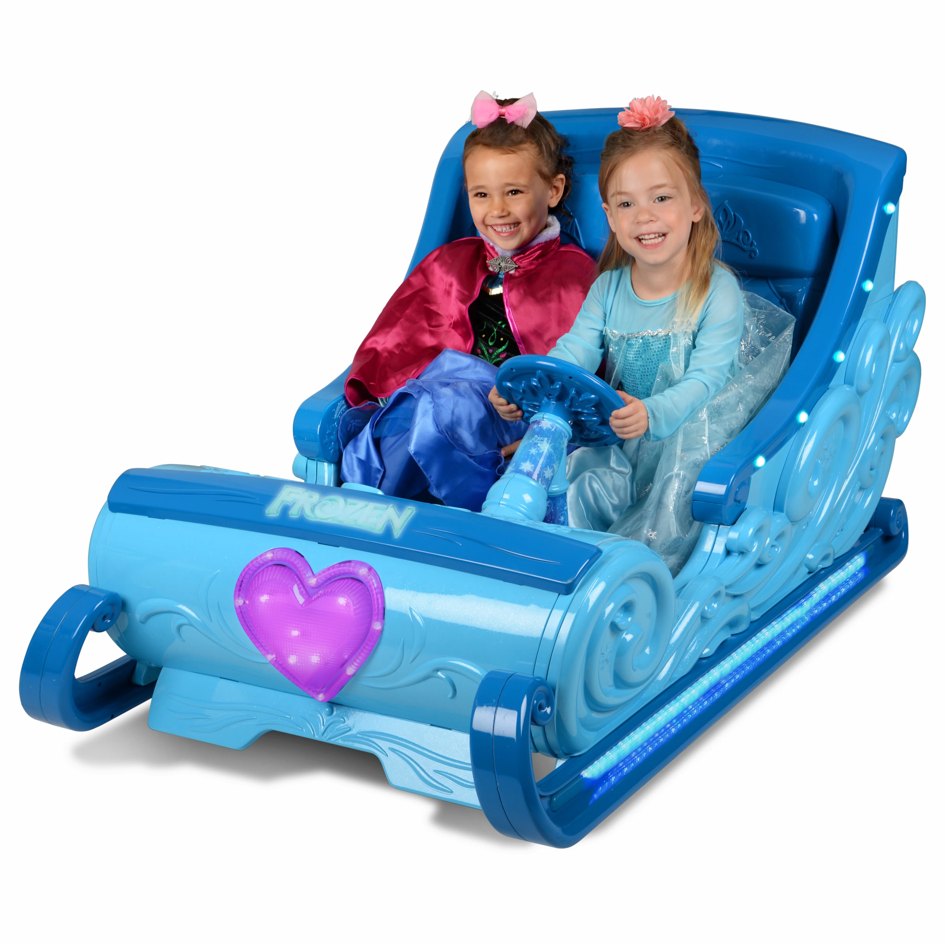 Disney Frozen Sleigh 12-Volt Battery Powered Ride-On for your little Elsa and Anna - Hours of Fun... | Walmart (US)