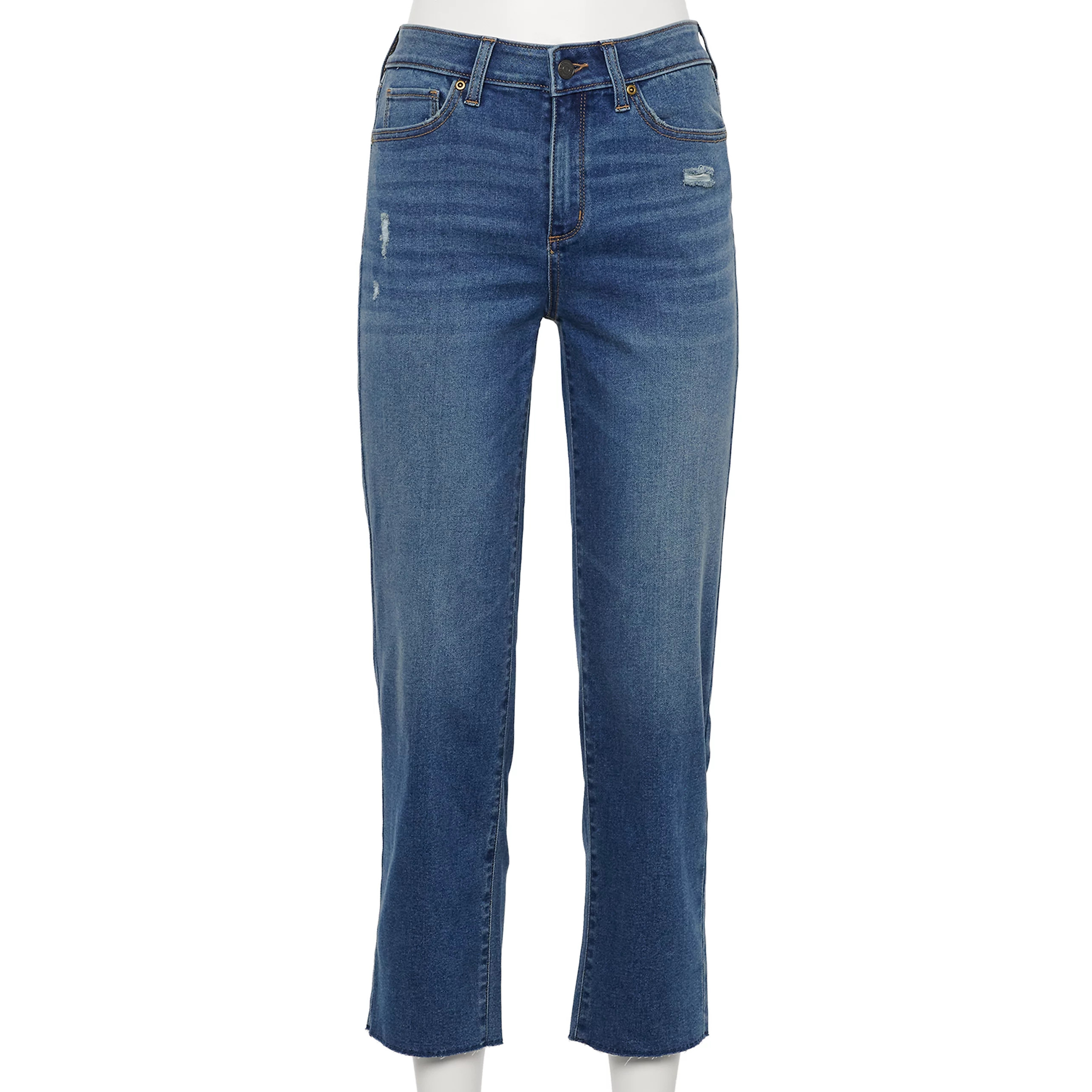 Petite Sonoma Goods For Life® High-Waisted Straight-Leg Crop Jeans | Kohl's