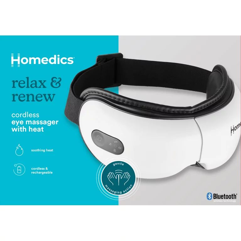 Homedics NuView Eye Massager with Compression and Soothing Heat Uses Vibration Waves to Renew Tir... | Walmart (US)