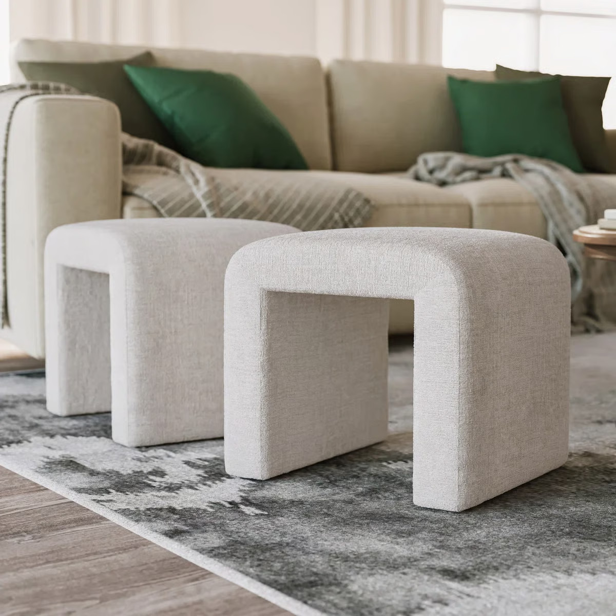 Laurelton Upholstered Ottoman (Set of 2) | Wayfair North America