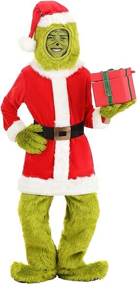 elope The Grinch Kid's Santa Open Face Costume Small | Amazon (US)