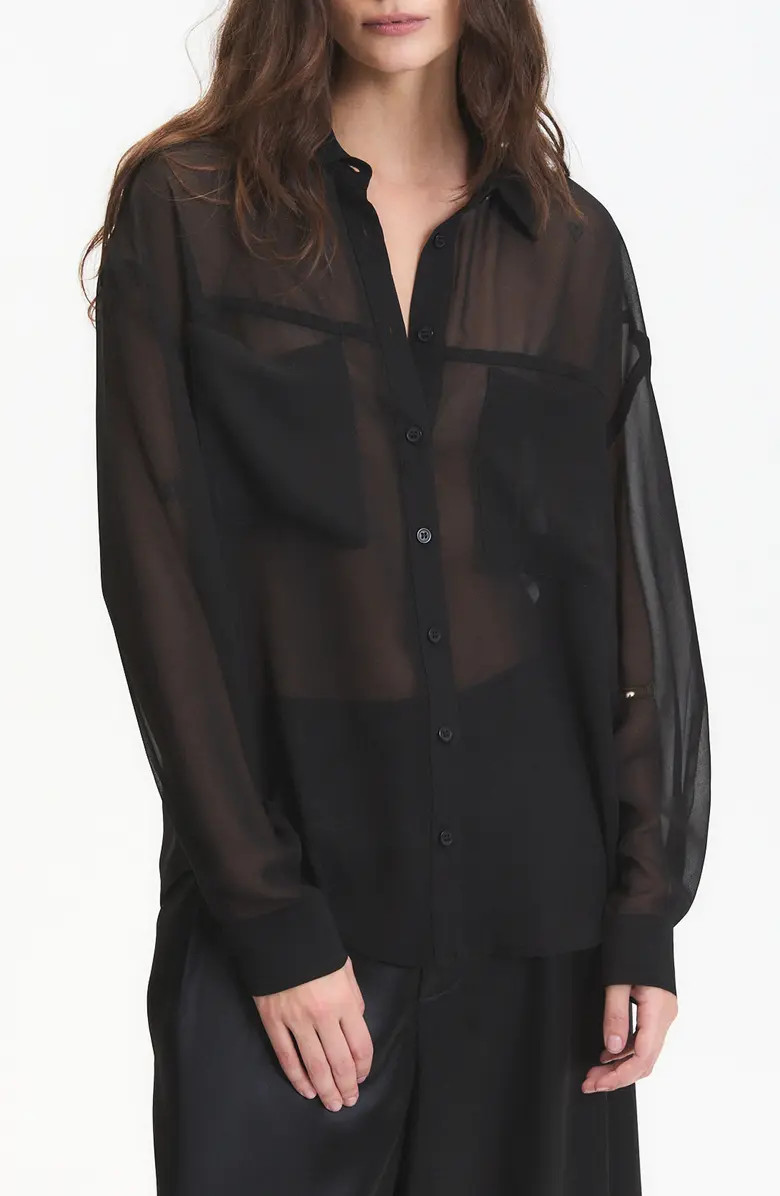 Grayson Sheer Shirt | Nordstrom